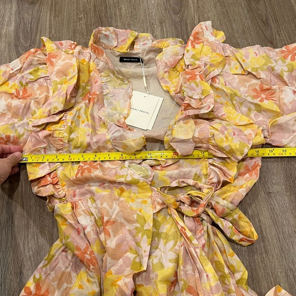 BNWT Magali Pascal Maggie Wrap Dress in Vintage Bloom Light - Picture 8 of 13